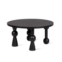 Table basse en bois d'acacia massif pour espaces de vie contemporains, table centrale élégante avec texture de bois distinctive