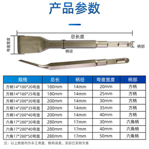 ดอกสกัดโลหะผสมสี่ฟัน B6 แบบ SDS Plus สำหรับเจาะคอนกรีต งานก่ออิฐ และซ่อมแซมบ้าน - Product Image 3