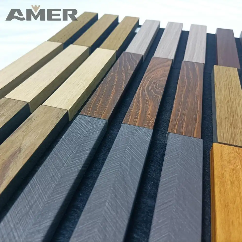 Amer 3d model design Recording Studio Skyline Wood Acoustic Sound Diffuser Material Wall Panel