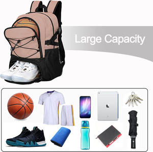 Sac de sport personnalisé avec logo gratuit, grand sac à dos pour jeunes, sacs à dos de voyage en plein air, vente en gros de sacs à dos de basketball - Product Image 3