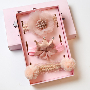 Ensemble de bandeaux à nœuds pour petite fille, boîte cadeau, accessoires pour cheveux, livraison gratuite, vente en gros - Product Image 6