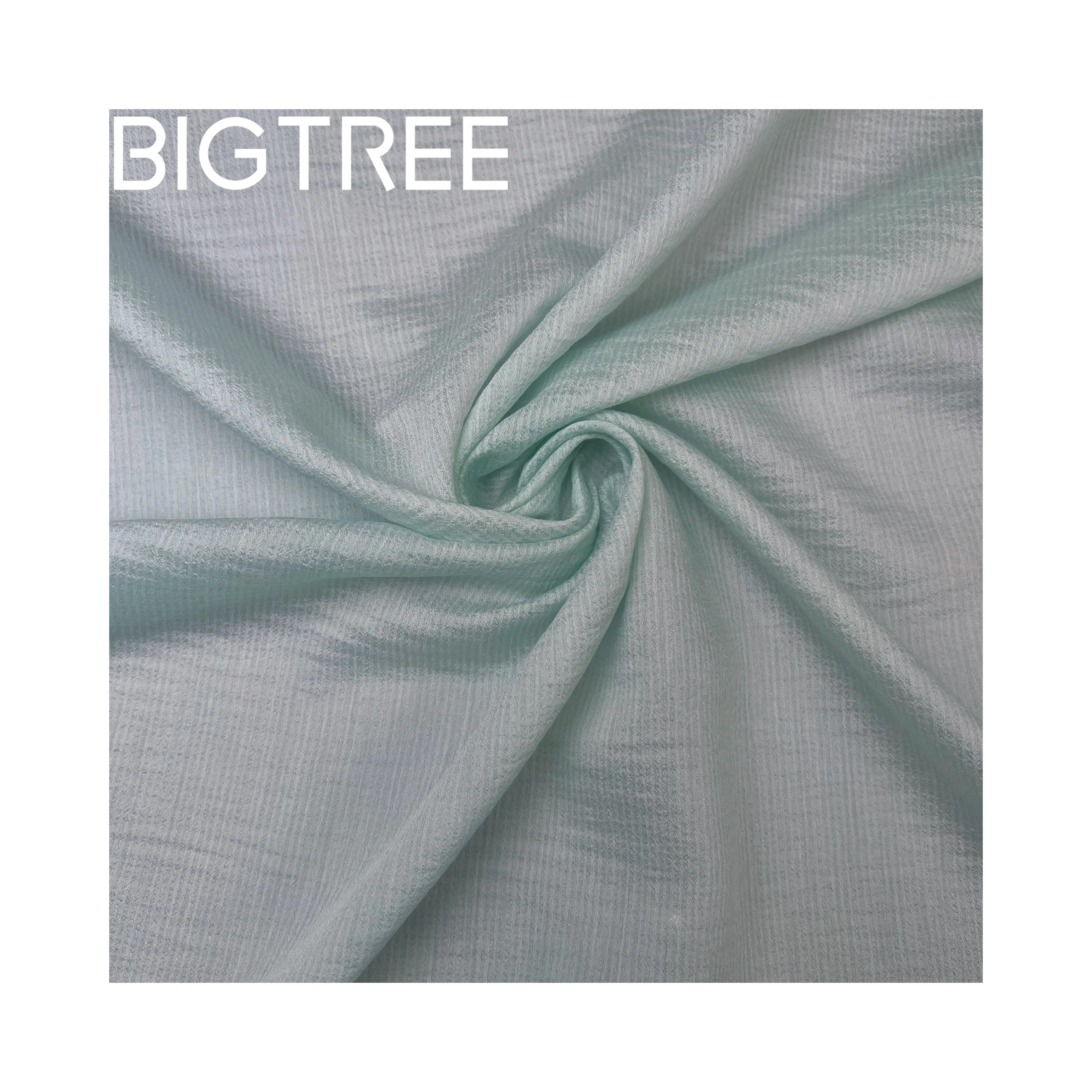 2024 Vente chaude Tulle Voile Stripe 33% Acétate 37% Polyester 30% Tencel Tissu pour robes Tissu de recyclage durable et écologique