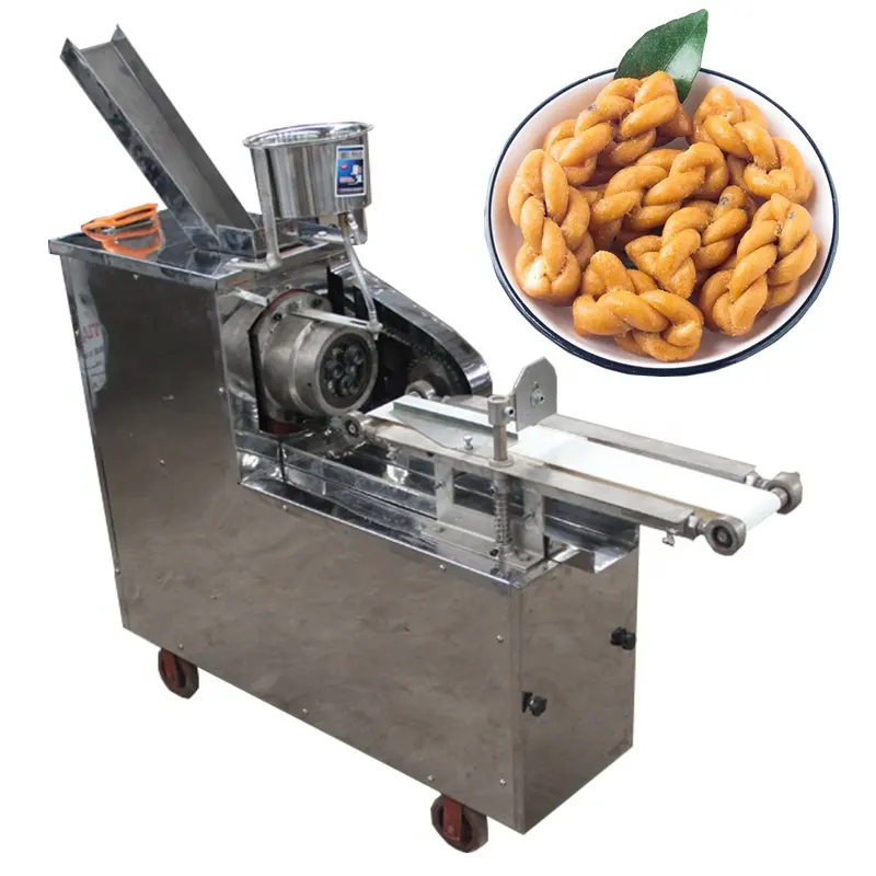 food processing machinery automatic crispy bread snacks industrial twist dough machine