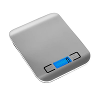 Báscula de Alimentos de Alta Calidad con 2 Pilas AA de 1.5A, Báscula Digital con Pantalla LCD, Báscula de Cocina con Función de Auto-Desconexión y Tara