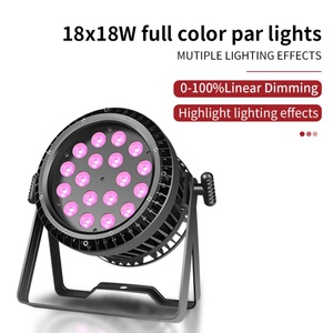 Luz LED Par de Alta Luminosidad 18x18w, Impermeable, con Zoom RGBW, para Exteriores, IP65 - Product Image 2