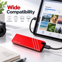 Dernier Disque Dur Externe 1 To, Disque SSD Externe 1 To, Disque Dur Portable SSD 500 Go, Disque Dur 4 To PSSD pour Tous Ordinateurs Portables
