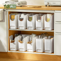 Caixa de Armazenamento OWNSWING para Cozinha, Cesta Plástica para Organização de Bancada, Organizador de Cozinha para Casa