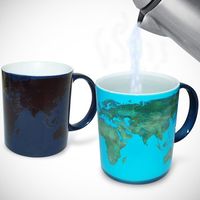 Mug à café en porcelaine magique sensible à la chaleur personnalisé de 11 oz, blanc pour sublimation, changeant de couleur, passe au micro-ondes et au lave-vaisselle
