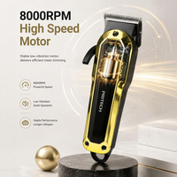 Tondeuse à cheveux sans fil rechargeable avec écran LED, longue autonomie, moteur puissant, tondeuse électrique avec 4 peignes pour barbier et hommes