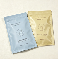 Sachets d'emballage cosmétique en aluminium personnalisés imprimés, pochettes plates à trois soudures pour échantillons de gel, crème et lotion