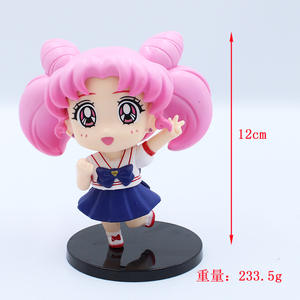 Set de Figuras de Sailor Moon Versión Q con Chibiusa, <span class=keywords><strong>Ami</strong></span>, Usagi, Rei, Mamoru y Setsuna, Figuras de Acción de Anime para Decoración de Escritorio - Product Image 5