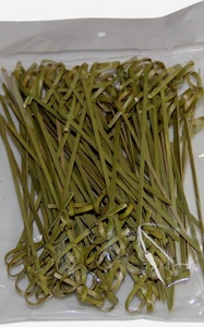 Tăm Tre Thắt Nút Thân Thiện Với Môi Trường 4 Inch Chọn Đồ Ăn Màu Xanh Lá Cây Và Sừng Tre Dùng Một Lần Có Nút Thắt - Product Image 2