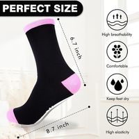 Best Grandma/Grandpa Ever Crew Chaussettes décontractées Semelles antidérapantes Chaussettes de maison réconfortantes pour personnes âgées Texte de message antidérapant