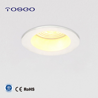 Plafonnier encastré LED anti-éblouissement en aluminium avec clip à ressort pour intérieur, 7W