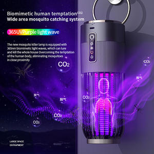 Nouvelle <span class=keywords><strong>lampe</strong></span> <span class=keywords><strong>anti</strong></span>-moustiques silencieuse multifonctionnelle violette, tueur de moustiques <span class=keywords><strong>efficace</strong></span>, piège à insectes adapté à plusieurs sources d'alimentation - Product Image 3