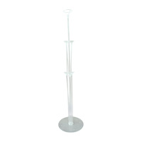 Support de ballons en plastique PVC transparent, ensemble de décoration de table pour fête d'anniversaire, sans bouteille d'hélium, utilisation en intérieur
