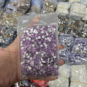 WHATSTONE SS6-SS30 <span class=keywords><strong>couleur</strong></span> Siam dos plat vente en gros Non correctif cristal moka verre strass pour robe de mariée - Product Image 6