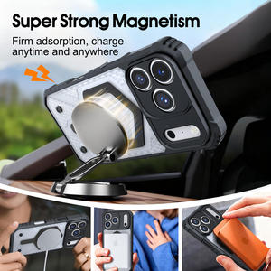 2026 for <strong>iPhone</strong> 11 12 <strong>13</strong> 14 15 16 17 <strong>Pro</strong> Max Luxury Shockproof Magnetic Wireless Charging Phone <strong>Case</strong> Back Cover for Apple 17 Air - Product Image 4