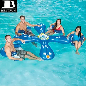 Barras flotantes inflables de PVC duraderas para piscinas, barra de agua de plástico para piscina, spa, bar, juegos de sillas en venta