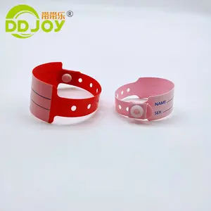 High Quality Disposable Hospital Handwriting Plastic Medical PVC ID Wristband Super Soft For Infant New Born Baby