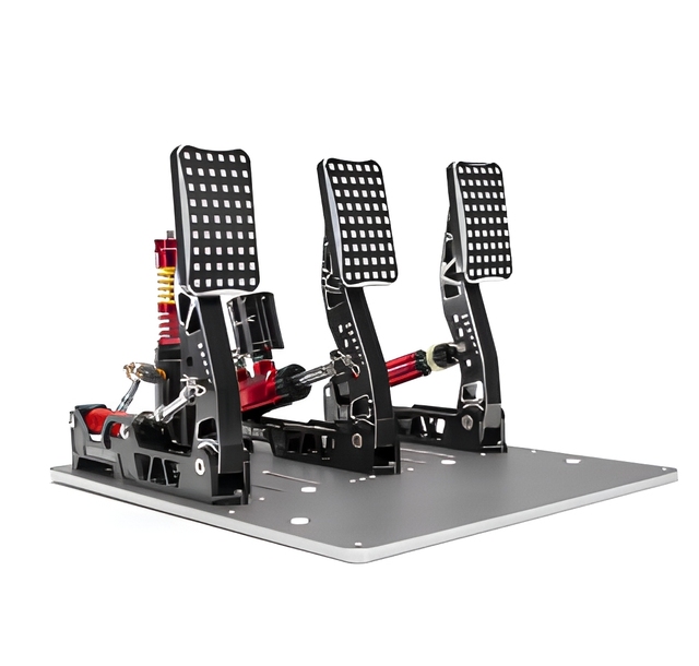 Simagic P2000-R/P2000-RF Pedals 100kg/200kg CNC Machined Aluminum Alloy Concave Clutch 4 Spring Options (Different Force PC