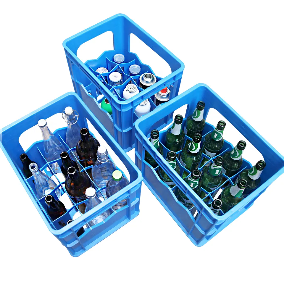 JOIN Food Grade Plastic Juicy beverage soda water Bottles Crate Package With 750L Juice Bottle 1L Glass Water Bottle