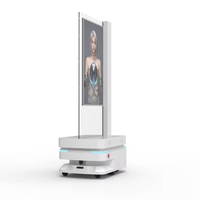 Pantalla LED OLED Transparente Táctil de 55 Pulgadas con Navegador, Robot Humanoide Digital con IA, para Publicidad en Video y Exhibición Artística