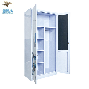 Moderna moda Design unico modulare a 2 porte in acciaio per bambini guardaroba allungabile laboratori lavanderie sale da pranzo - Product Image 2