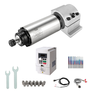 Motor de Husillo CNC Refrigerado por Aire Zhong Hua Jiang ER20 3KW con 4 Rodamientos 220V/380V y Kit VFD BT30 para Máquina de Grabado CNC Usada - Product Image 1