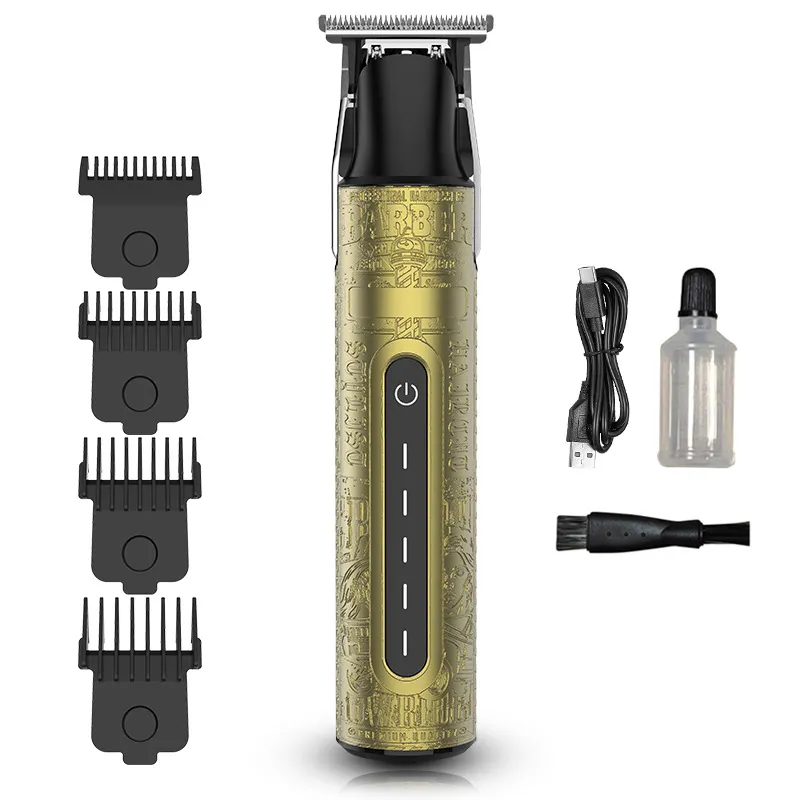 Neuzugang Profession eller wiederauf ladbarer T9-Haarschneider Herren Elektrisches Schneiden Zero Gapped Cordless Hair Clipper