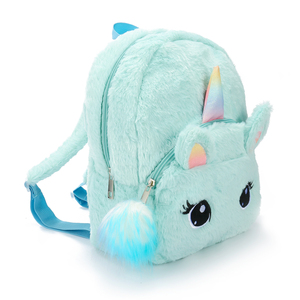 Logo personalizzato Stampato Popolare Carino Zoo Bambino Unicorno Zaini Peluche <span class=keywords><strong>Per</strong></span> Bambini Bambine Ragazzi Sacchetto di Scuola Animale - Product Image 5
