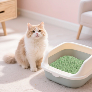 Litière pour chat au tofu de 1.5mm biodégradable et écologique aromatisable au thé vert contrôle supplémentaire des odeurs hautement adsorbant agglutination rapide - Product Image 1