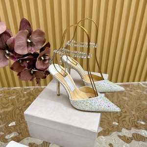 Tacones de Plataforma de Diseño de Alta Calidad para Mujer, con Pedrería, Ligeros, para Bodas, Fiestas y Verano - Product Image 1