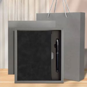 Organisateur de papeterie, agenda, carnet en cuir, papier cartonné noir, coffret cadeau - Product Image 2