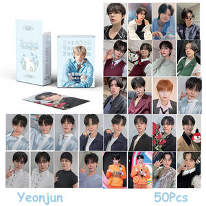 50 unids/set KPOP Yeonjun Soobin láser Lomo tarjetas Beomgyu Taehyun Hueningkai moda Selfie Photocards <span class=keywords><strong>Ins</strong></span> postal colección regalo - Product Image 4