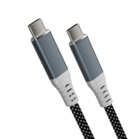 Câble de charge rapide et de transfert de données USB4.0 Type-C vers Type-C 240W 40 Gbps avec conception magnétique, conducteur en cuivre pur pour utilisation informatique