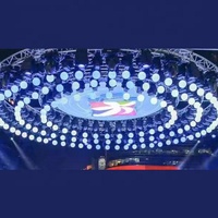 Espectáculo de Bolas Cinéticas LED RGB 3D con Control DMX para Eventos, Bodas y Festivales, con Clasificación IP20 y 3 Años de Garantía