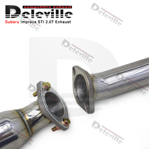 Oem thép không gỉ đánh bóng xả downpipe cho Subaru <span class=keywords><strong>Impreza</strong></span> STI 2.5t 2008-2014 thẳng tiêu đề phụ kiện xe hơi - Product Image 4