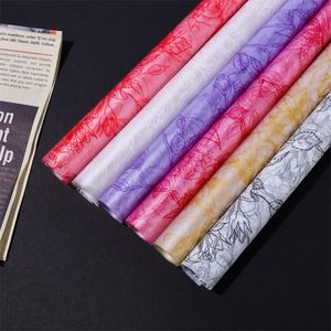 Papier d'emballage pour fleurs imperméable pour la Saint-Valentin, translucide, emballage cadeau floral, 56x56cm, marque JIEMI - Product Image 5