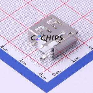 USB-265-BRW USB Connector Through hole Component (THT) Connector Type-A USB 2.0 Female Side Insert - Product Image 2