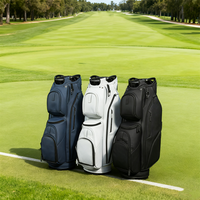 ASL GOLF Sacs de club de golf à logo personnalisé pour homme Sac de chariot en cuir PU imperméable léger et durable à 14 voies