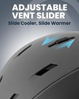 Ensemble casque et lunettes de ski/snowboard 2-en-1 avec ajustement réglable, aérations et visière anti-UV/anti-buée pour tous