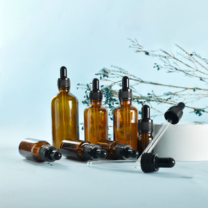 Flaconi Contagocce in Vetro per Oli Essenziali 5ml 10ml 15ml 20ml 30ml 100ml con Pipetta in Vetro, Flacone Contagocce in Vetro Ambrato per Profumo Attar - Product Image 2