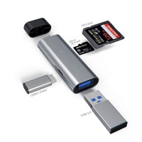 4 en 1 USB tipo C a USB 3,0 adaptador de OTG lector de tarjeta para MacBook iPad Pro cámara y Tablet PC y teléfono inteligente y más