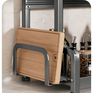 Étagère à épices de cuisine multi-niveaux avec support pour couteaux et baguettes, organisateur de condiments pour comptoir - Product Image 2