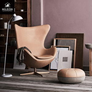 <span class=keywords><strong>Fauteuil</strong></span> simple nordique, modèle de salle de conférence d'hôtel, design simple, salon, métal, <span class=keywords><strong>cuir</strong></span>, tissu, <span class=keywords><strong>fauteuil</strong></span> pivotant sphérique - Product Image 2