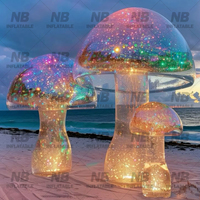 Décoration de champignon miroir gonflable personnalisée, scène de concert, décoration gonflable, champignon gonflable