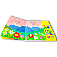 Libros de audio para niños, libro de tablero, impresión personalizada, libro de sonido, juguetes educativos para bebés, libros para niños con sonidos