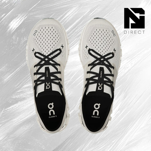 Chaussures de sport de luxe On Cloud X 4 'ivoire noir', respirantes, à lacets, pour la marche et la course - Product Image 3