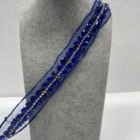 Perles faites à la main en cristal diamant dentelle maille broderie perles inférieures code à barres accessoires de vêtement dentelle